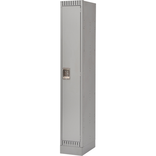 Lockers, 12" x 18" x 76", Steel, Grey, Knocked Down NRZ Safety Inc.