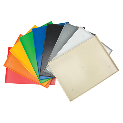 Fond de casier, Convient aux casiers 12" x 18", Noir, Plastique NRZ Safety Inc.