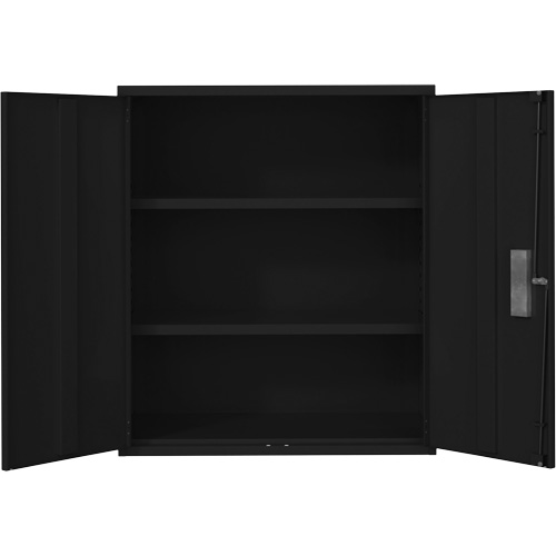 Lo-Boy Storage Cabinet, Steel, 2 Shelves, 42" H x 36" W x 18" D, Black NRZ Safety Inc.