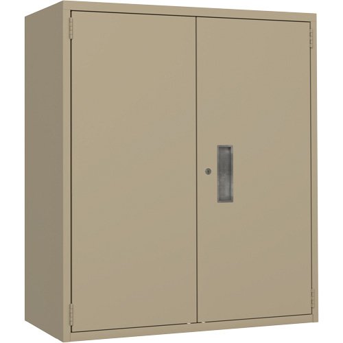 Armoire de rangement Lo-Boy, Acier, 2 Tablettes, 40" h x 36" la x 18" P, Beige NRZ Safety Inc.