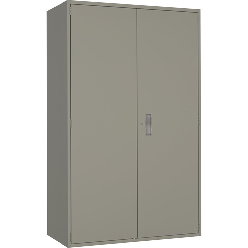 Extra Wide Hi-Boy Storage Cabinet, Steel, 4 Shelves, 72" H x 48" W x 24" D, Grey NRZ Safety Inc.