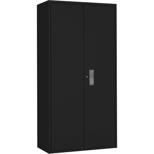 Hi-Boy Storage Cabinet, Steel, 4 Shelves, 72" H x 36" W x 18" D, Black NRZ Safety Inc.