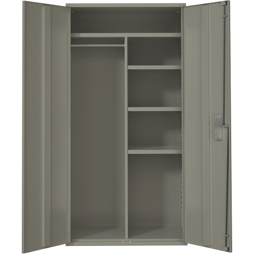 Armoire de rangements combin&eacute;s, Acier, 6 Tablettes, 72" h x 36" la x 18" P, Gris NRZ Safety Inc.