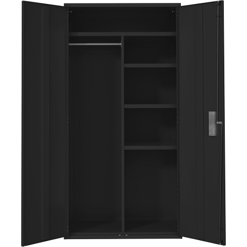 Armoire de rangements combin&eacute;s, Acier, 6 Tablettes, 72" h x 36" la x 18" P, Noir NRZ Safety Inc.