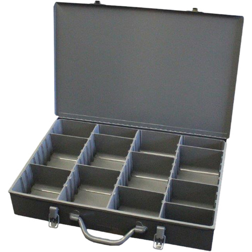 Boîtes en acier &agrave; compartiments &agrave; fond courb&eacute;, 17,875" la x 12" p x 3" h, 13 compartiments NRZ Safety Inc.