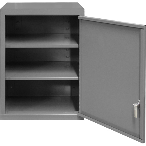 Armoire murale, 27" h x 13-11/16" la x 18" p, 2 tablettes, Acier, Gris NRZ Safety Inc.