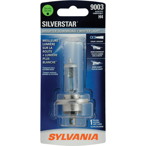9003 SilverStar&reg; Ultra Headlight Bulb, Halogen, 60 W, White NRZ Safety Inc.