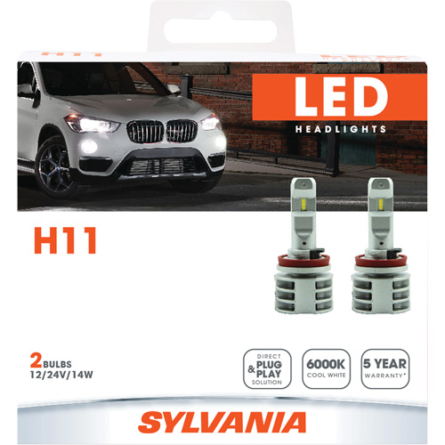 Ampoule pour feu avant H11, DEL, 13,2 W/17 W, Blanc NRZ Safety Inc.