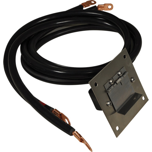 Plug-In Polarized Stainless Steel Socket Panel, 4 AWG, 5' Cable NRZ Safety Inc.