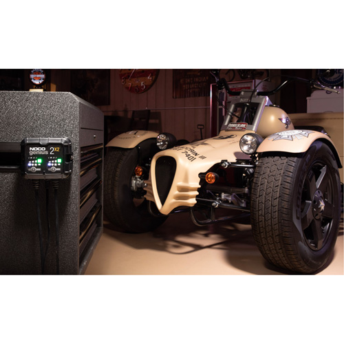 Chargeur de batterie 2 sorties de 4 A Genius 2X2 NRZ Safety Inc.
