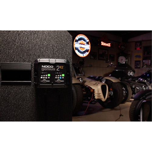 Chargeur de batterie 2 sorties de 4 A Genius 2X2 NRZ Safety Inc.