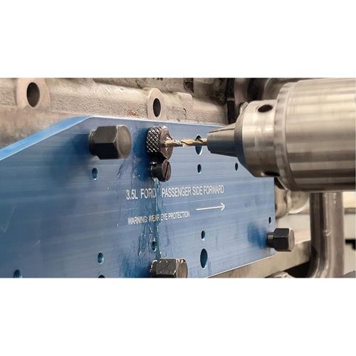Gabarit de perçage pour installation sur collecteur pour Ford 3,5 L Ecoboost NRZ Safety Inc.