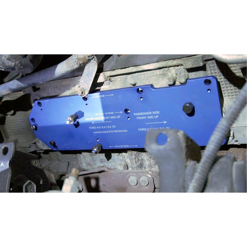 Gabarit de perçage pour installation sur collecteur pour Ford 4,6 L, 5,4 L, et 6,8 L NRZ Safety Inc.