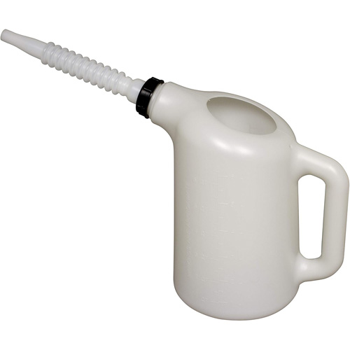 Oil Dispenser with White Spout, Plastic, 6 qt Capacity NRZ Safety Inc.