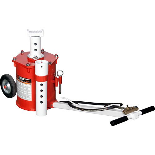 Portable Air Lift Jack, 10 Ton(s) Capacity, 17-3/4" - 49-3/8" H NRZ Safety Inc.