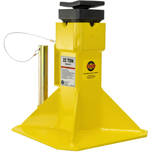 Jack Stands with Adjustable Screw Top Saddle, Locking Pin, 15-1/2" - 20-1/2" H NRZ Safety Inc.