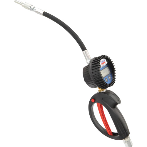 D&eacute;bitm&egrave;tre &eacute;lectronique de lubrifiant avec rallonge flexible &agrave; 90° NRZ Safety Inc.