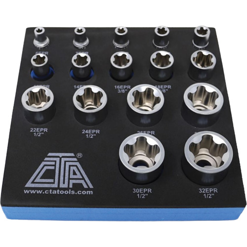 5-Point EPR Torx Socket Set, 16 Pieces, 1/4"/3/8"/1/2" Drive Size NRZ Safety Inc.