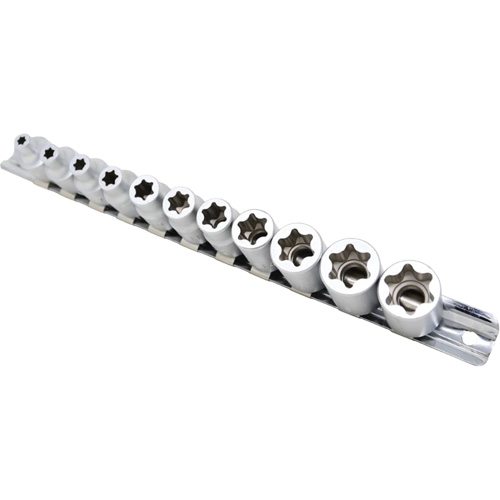 Jeu de douilles Flat-Cut E-"Star", 11 Morceaux, Prise de 3/8" NRZ Safety Inc.