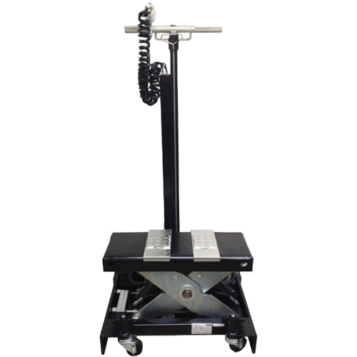Cric de service de plancher &agrave; profil bas, 12 tonne(s) Capacit&eacute;, 7-1/2" Abaiss&eacute;e, 15" &eacute;lev&eacute;e, Air comprim&eacute;/hydraulique NRZ Safety Inc.