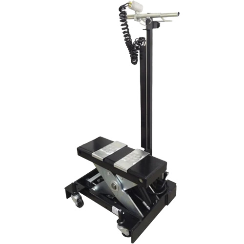 Cric de service de plancher &agrave; profil bas, 12 tonne(s) Capacit&eacute;, 7-1/2" Abaiss&eacute;e, 15" &eacute;lev&eacute;e, Air comprim&eacute;/hydraulique NRZ Safety Inc.