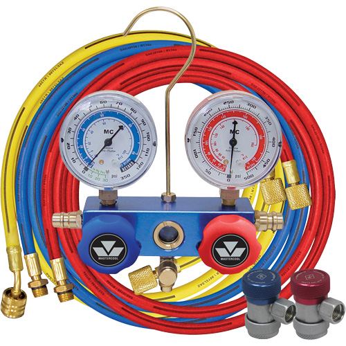 Ensemble de jauge &agrave; collecteur en aluminium 2 voies R134A NRZ Safety Inc.
