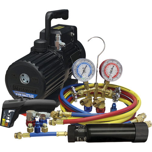 Ensemble combin&eacute; d&eacute;vacuation et de chargement pour R134a/R1234yf? NRZ Safety Inc.