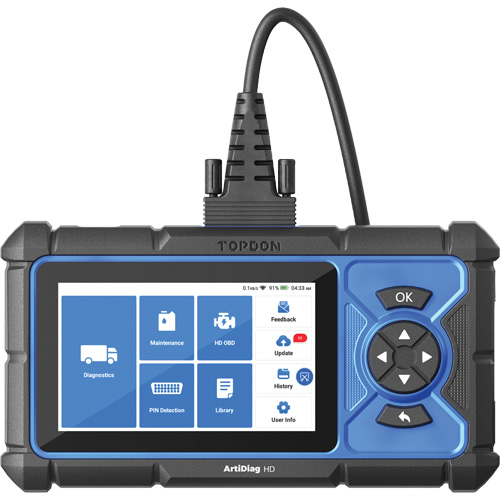 Outil de diagnostic robuste 5" ArtiDiag HD avec fonctions d'entretien NRZ Safety Inc.
