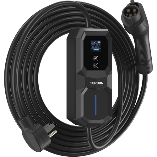Fiche NEMA 6-50 portable PulseQ AC, 32 A, Niveau 2 CA, Connecteur Type 1 (SAE J1772) NRZ Safety Inc.