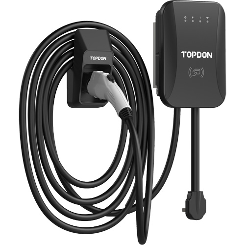 Chargeur r&eacute;sidentiel PulseQ AC pour VE avec mode identification par radiofr&eacute;quence (RFID), 40 A, Niveau 2 CA, Connecteur Type 1 (SAE J1772) NRZ Safety Inc.