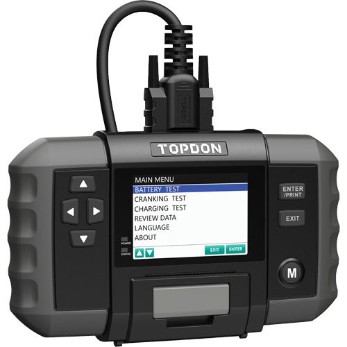 Testeur de batterie 12?V et de syst&egrave;mes 12?V/24?V BT600 avec imprimante int&eacute;gr&eacute;e NRZ Safety Inc.