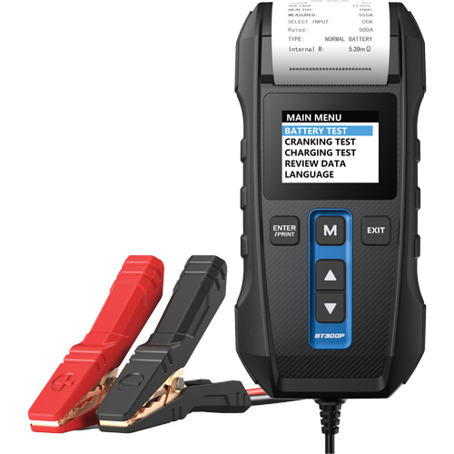 Testeur de batterie, de charge et de d&eacute;marrage BT300P avec imprimante NRZ Safety Inc.