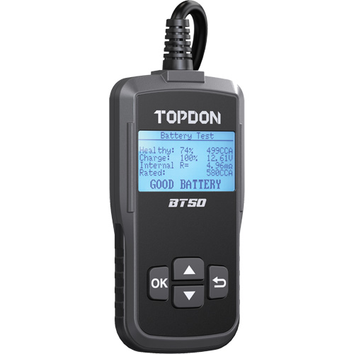 Testeur de batterie, de charge et de d&eacute;marrage BT50 avec imprimante NRZ Safety Inc.