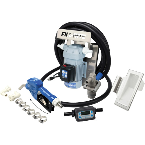 Pompe de transfert de fluide d'&eacute;chappement diesel (DEF) 115 V CA avec support pour cuve GRV, pistolet et compteur NRZ Safety Inc.