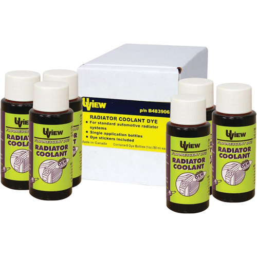 Bouteilles de colorant pour refroidissant de radiateur NRZ Safety Inc.