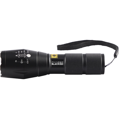 Lampe UV rechargeable pour la d&eacute;tection des fuites UView Phazer BLACK 395 NRZ Safety Inc.