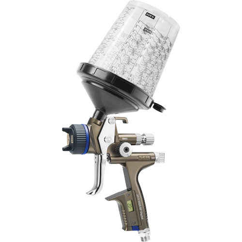 Pistolet de peinture de premi&egrave;re qualit&eacute; pour peinture automobile avec psi num&eacute;rique X5500 RP 1,3 I RPS D, Entr&eacute;e d'air 1/4" NPT, 10,24 pi³/min, Capacit&eacute; 0,6 L/0,9 L, 0,17 psi NRZ Safety Inc.