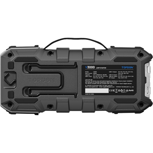 Survolteur, banque d'alimentation et lampe de poche V3000 NRZ Safety Inc.
