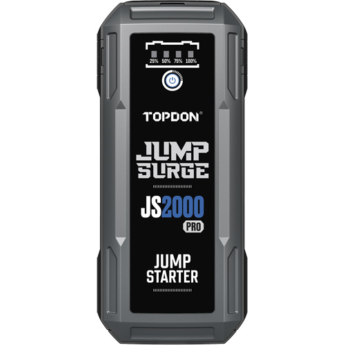 D&eacute;marreur de secours, banque d'alimentation et lampe de poche JumpSurge2000Pro &agrave; 2500 A de pointe NRZ Safety Inc.