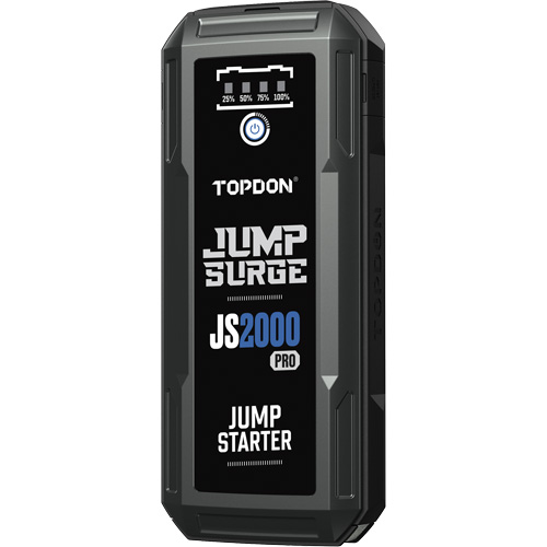 D&eacute;marreur de secours, banque d'alimentation et lampe de poche JumpSurge2000Pro &agrave; 2500 A de pointe NRZ Safety Inc.