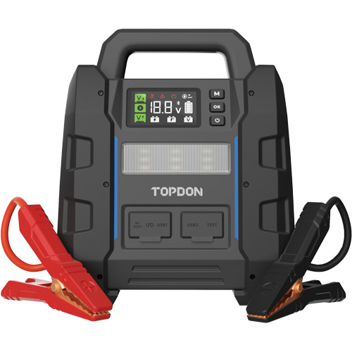 V4500 2-en-1: d&eacute;marreur de secours de 4500 A de pointe, batterie & testeur de syst&egrave;me NRZ Safety Inc.