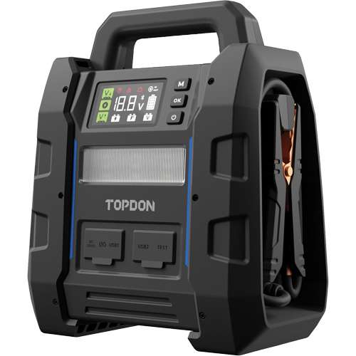 V4500 2-en-1: d&eacute;marreur de secours de 4500 A de pointe, batterie & testeur de syst&egrave;me NRZ Safety Inc.