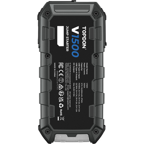 D&eacute;marreur d'appoint, survolteur, banque d'alimentation et lampe de poche V1500 NRZ Safety Inc.