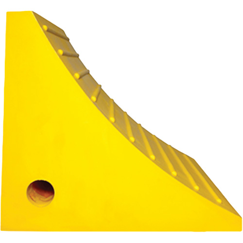 Cale de roue, Polyur&eacute;thane, Jaune, 15-1/4" la x 12-1/8'' p x 10-3/4" h NRZ Safety Inc.