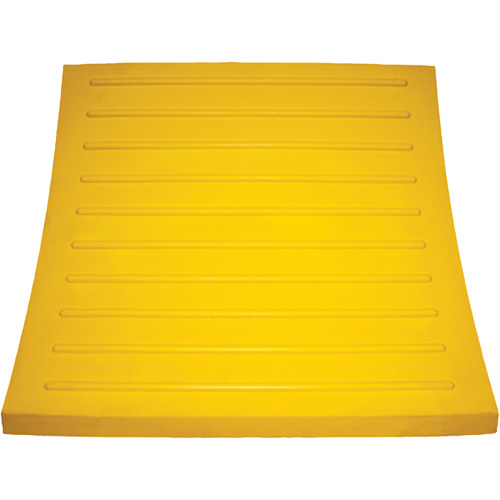 Cale de roue, Polyur&eacute;thane, Jaune, 15-1/4" la x 12-1/8'' p x 10-3/4" h NRZ Safety Inc.