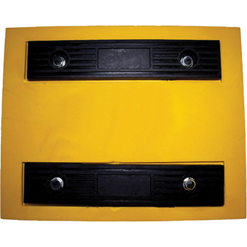 Cale de roue, Polyur&eacute;thane, Jaune, 15-1/4" la x 12-1/8'' p x 10-3/4" h NRZ Safety Inc.