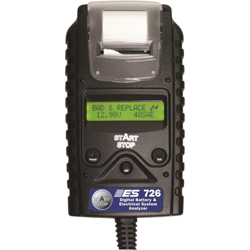 Analyseur num&eacute;rique de batterie et de syst&egrave;me &eacute;lectrique avec imprimante NRZ Safety Inc.