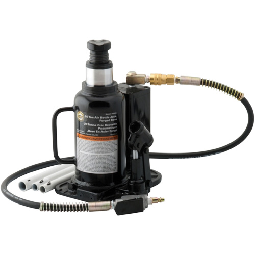 Cric-bouteille pneumatique, 20 tonne(s), Air comprim&eacute;/hydraulique, 18-3/4" Hauteur &eacute;lev&eacute;e NRZ Safety Inc.
