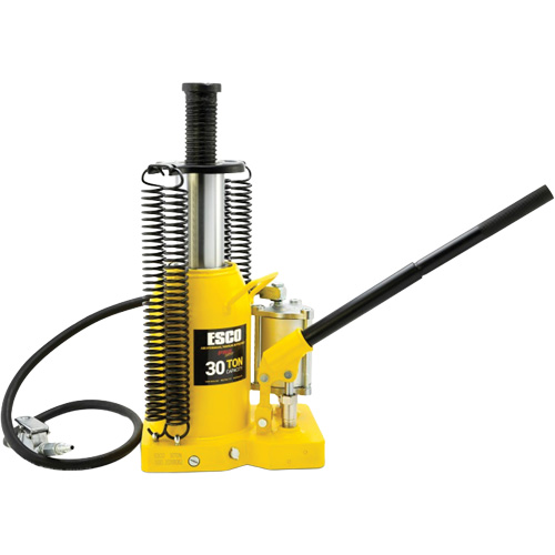 Cric-bouteille de s&eacute;rie Pro, 30 tonnes, Air comprim&eacute;/hydraulique, 20" Hauteur &eacute;lev&eacute;e NRZ Safety Inc.