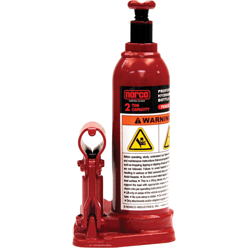 Cric &agrave; bouteille hydraulique professionnel, 2 tonne(s), 14-1/2" Hauteur &eacute;lev&eacute;e NRZ Safety Inc.